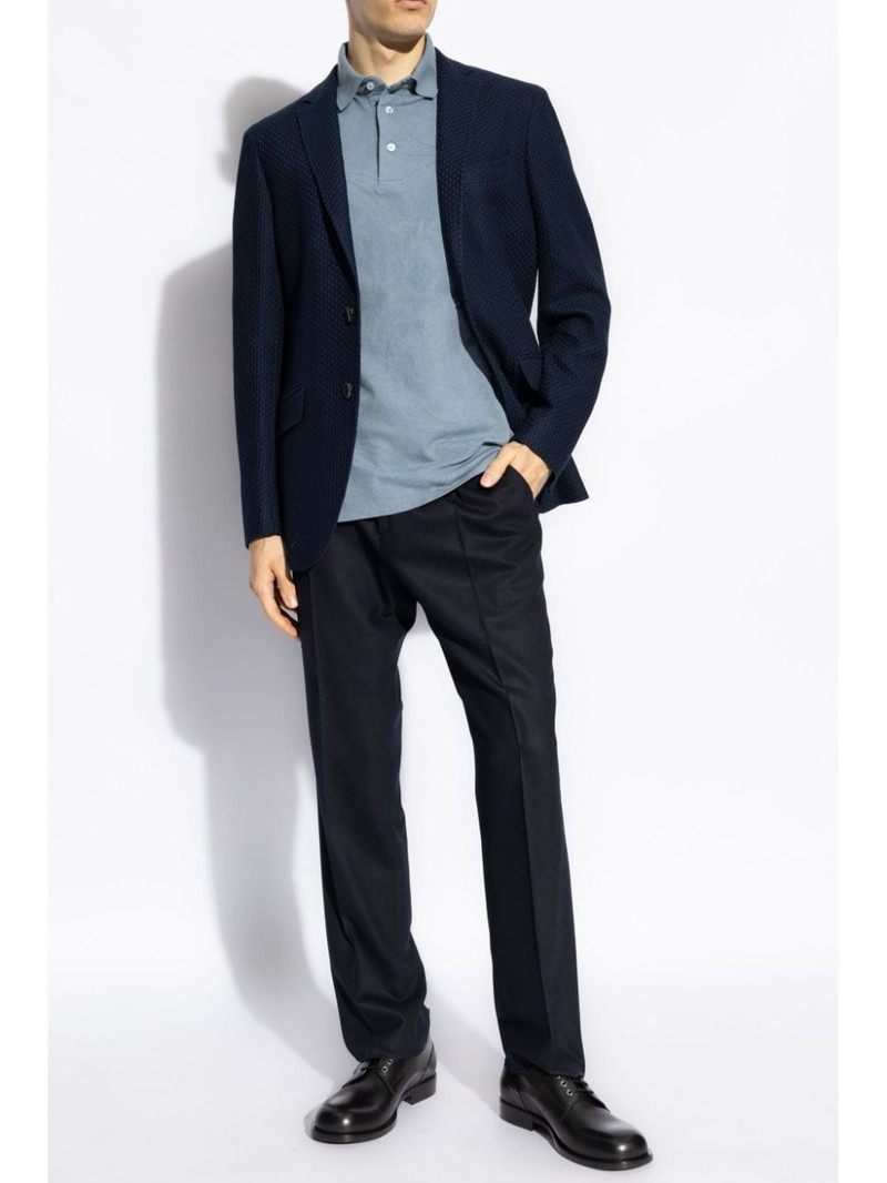 Etro paisley-print cotton-piquÃ© polo shirt outlook