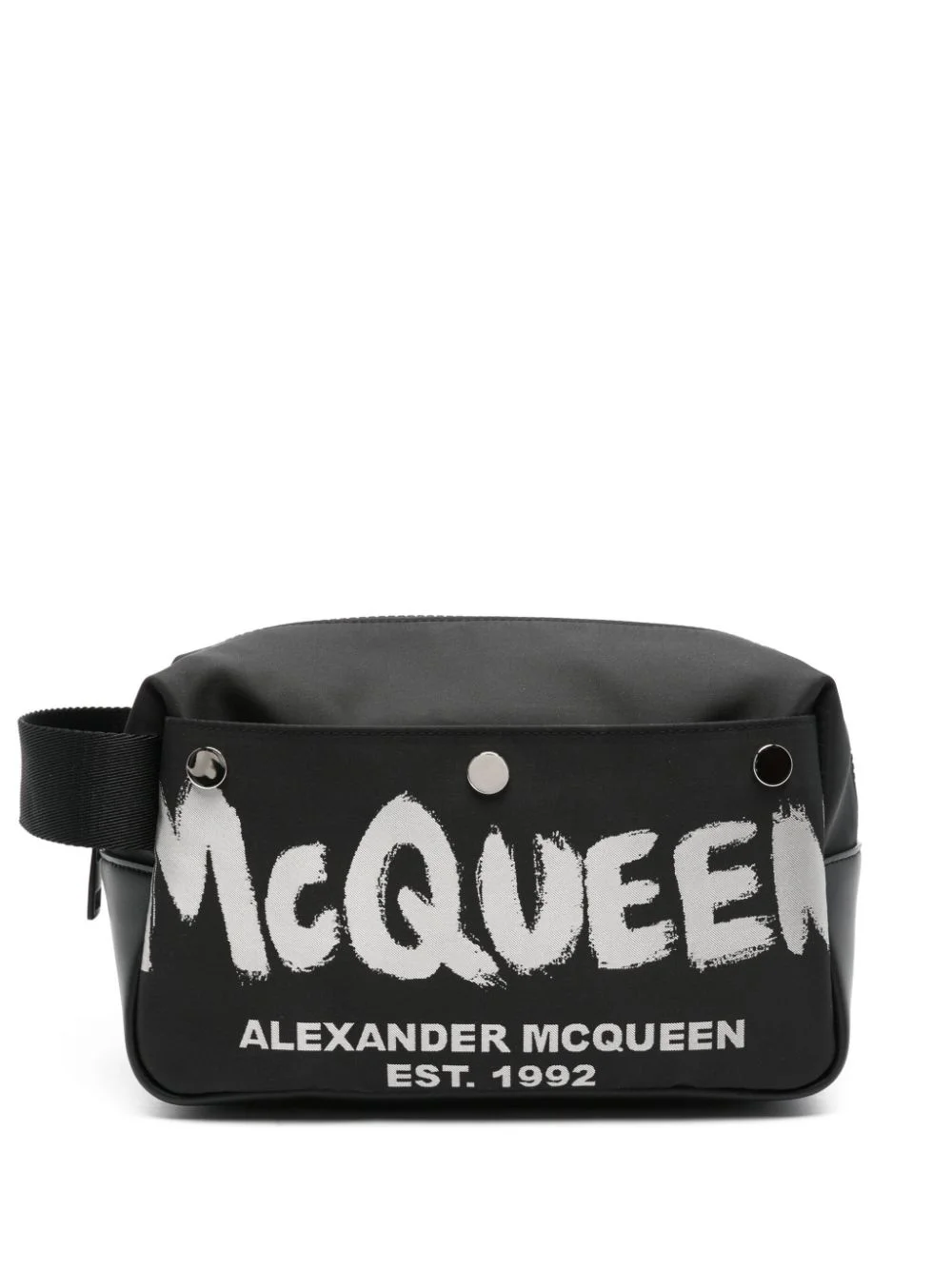 logo-print wash bag - 1