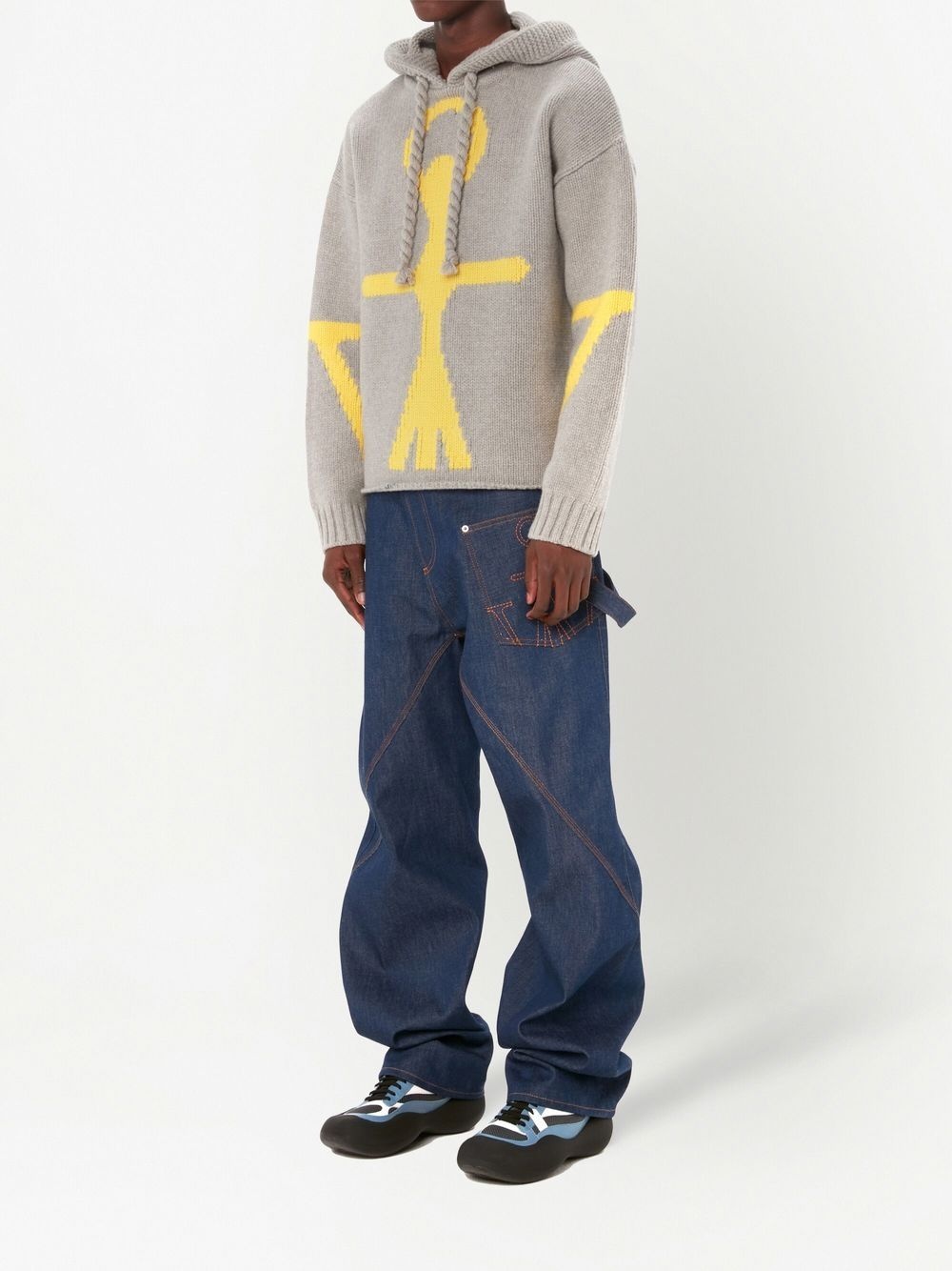 Anchor Logo intarsia-knit hoodie - 2