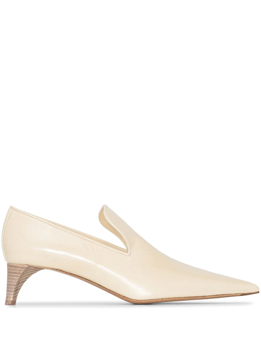 pointed 45mm loafer-style pumps - 1