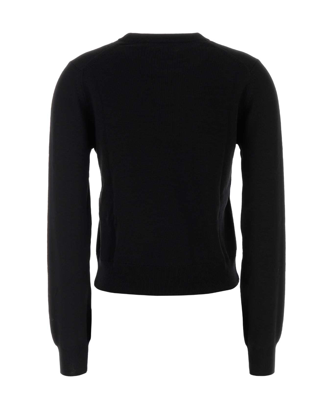 Black Wool Sweater - 2