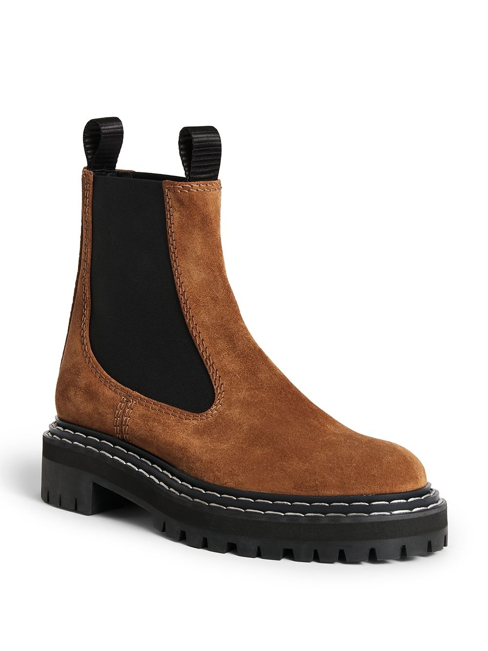 contrast-stitch suede Chelsea boots - 2