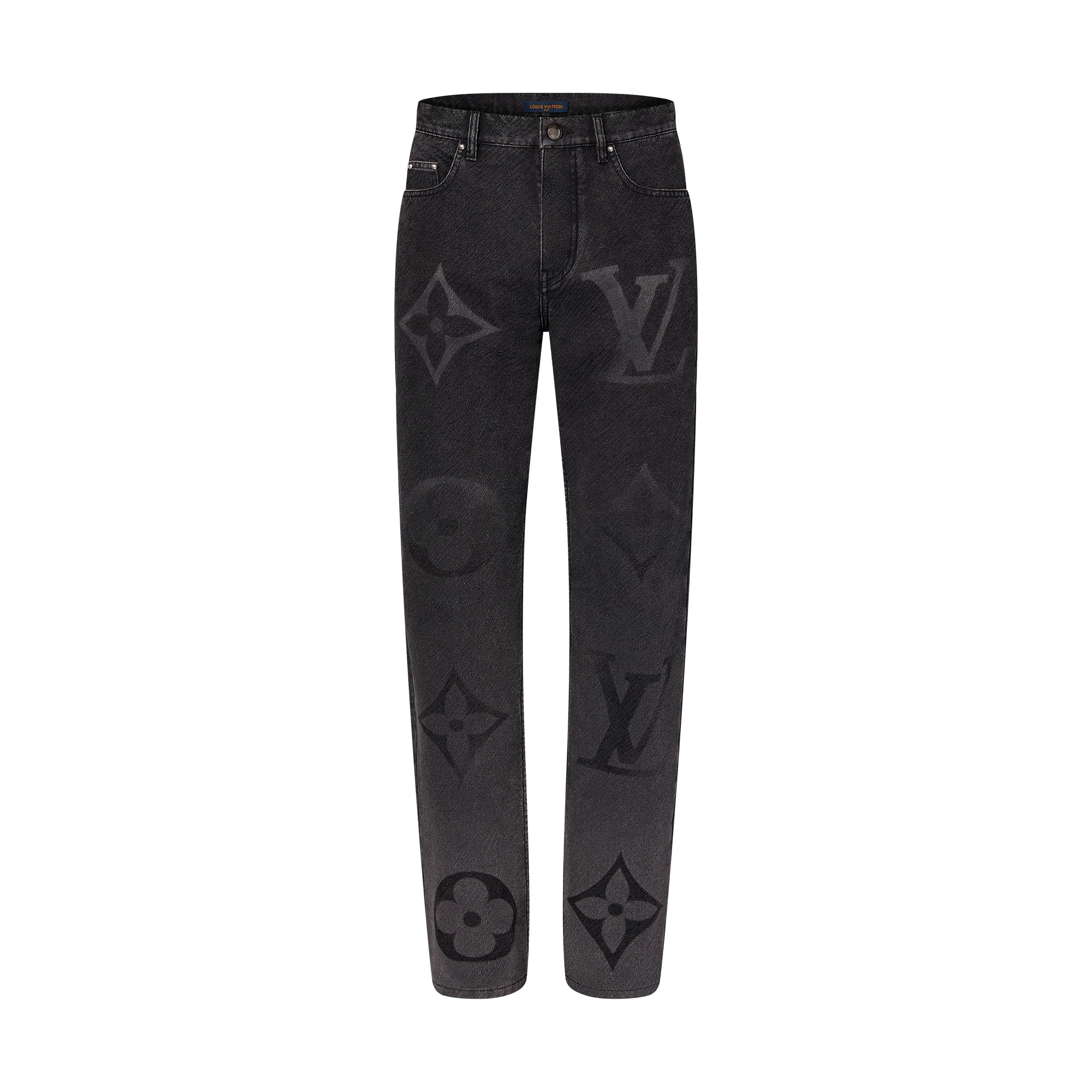 Monogram Denim Pants - 1