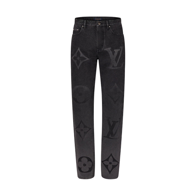 Monogram Denim Pants 1