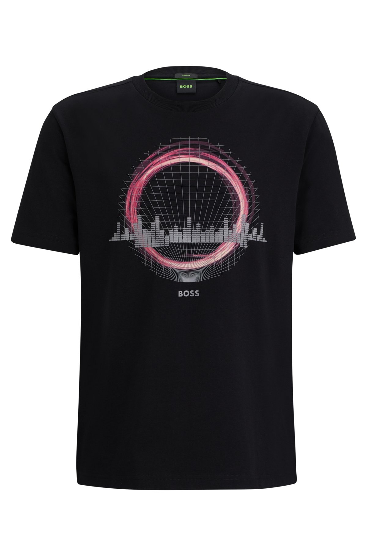 STRETCH-COTTON REGULAR-FIT T-SHIRT WITH SEASONAL ARTWORK - 1