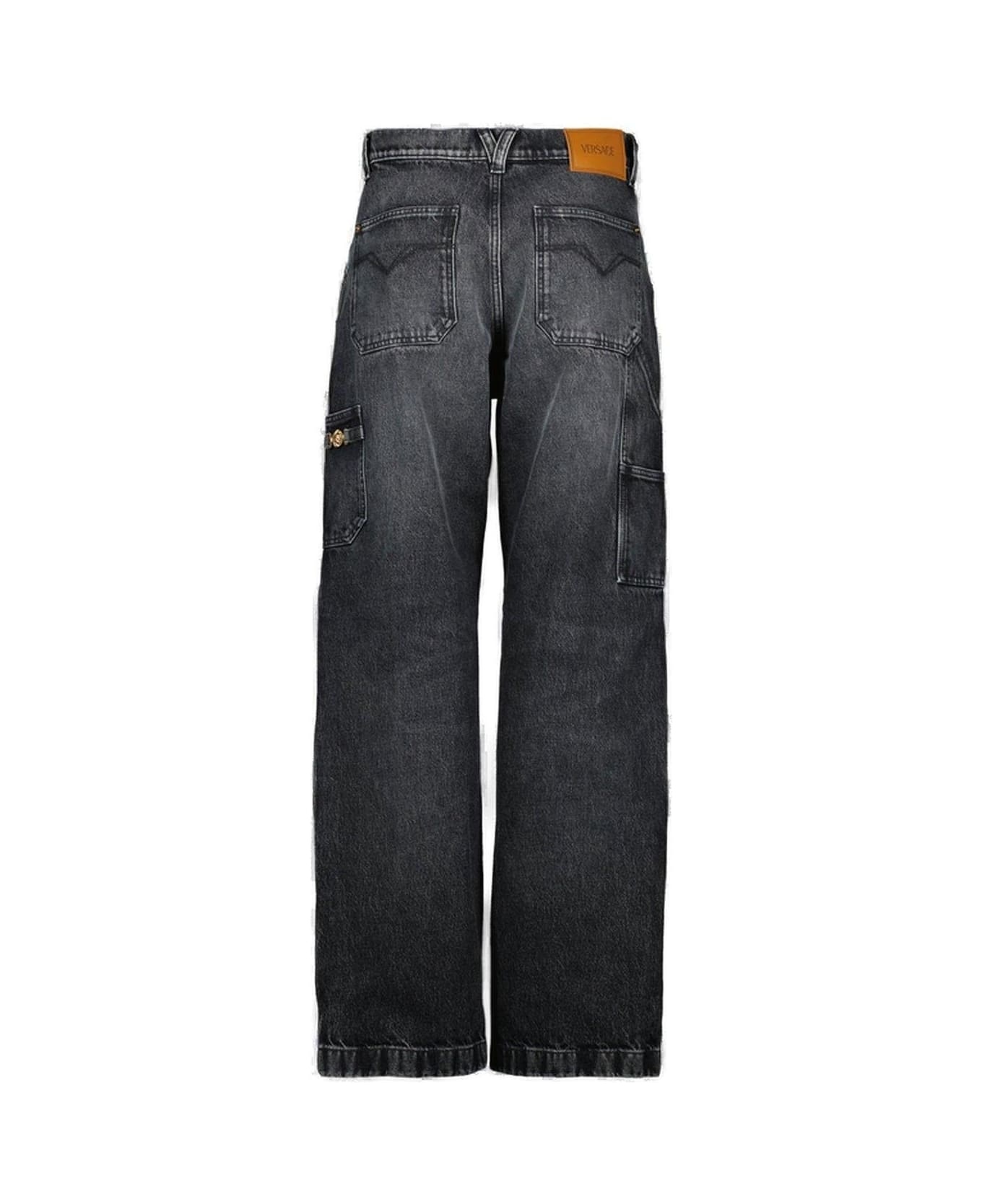 Logo-patch Patchwork-designed Jeans - 2