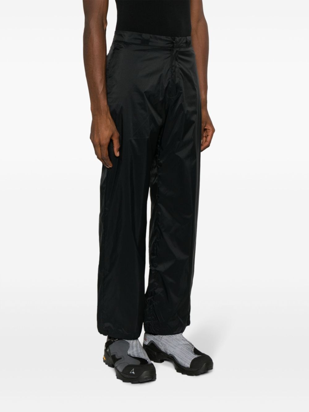 high-waisted straight-leg trousers - 3