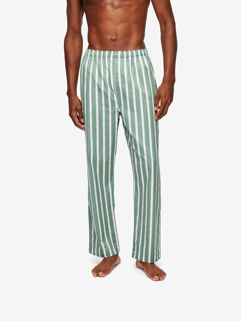 Men's Modern Fit Pyjamas Royal 219 Cotton Green - 6