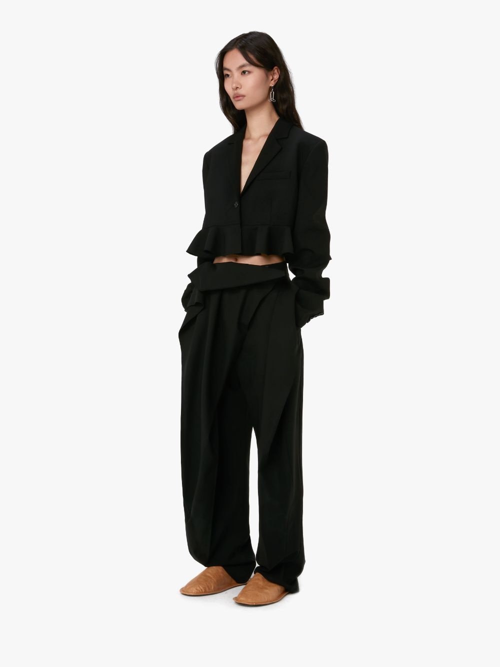 PADLOCK STRAP FOLD OVER TROUSERS - 4