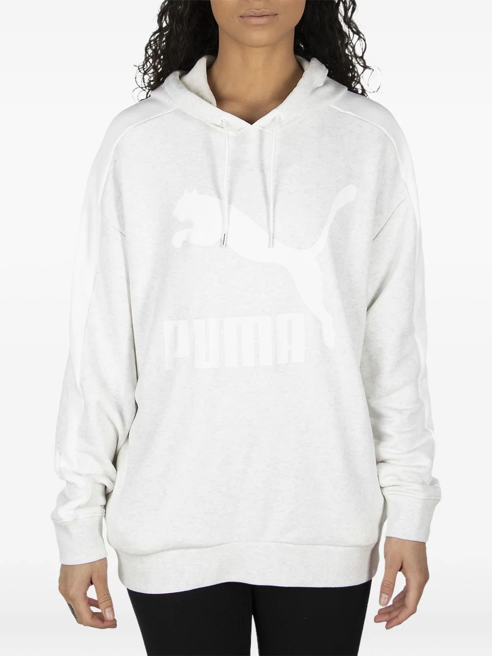 logo-detail long-sleeve hoodie - 1