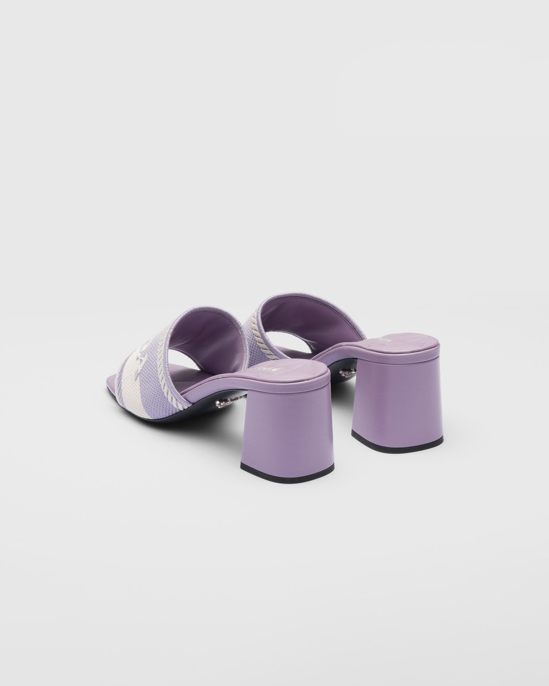 Embroidered fabric sandals 4