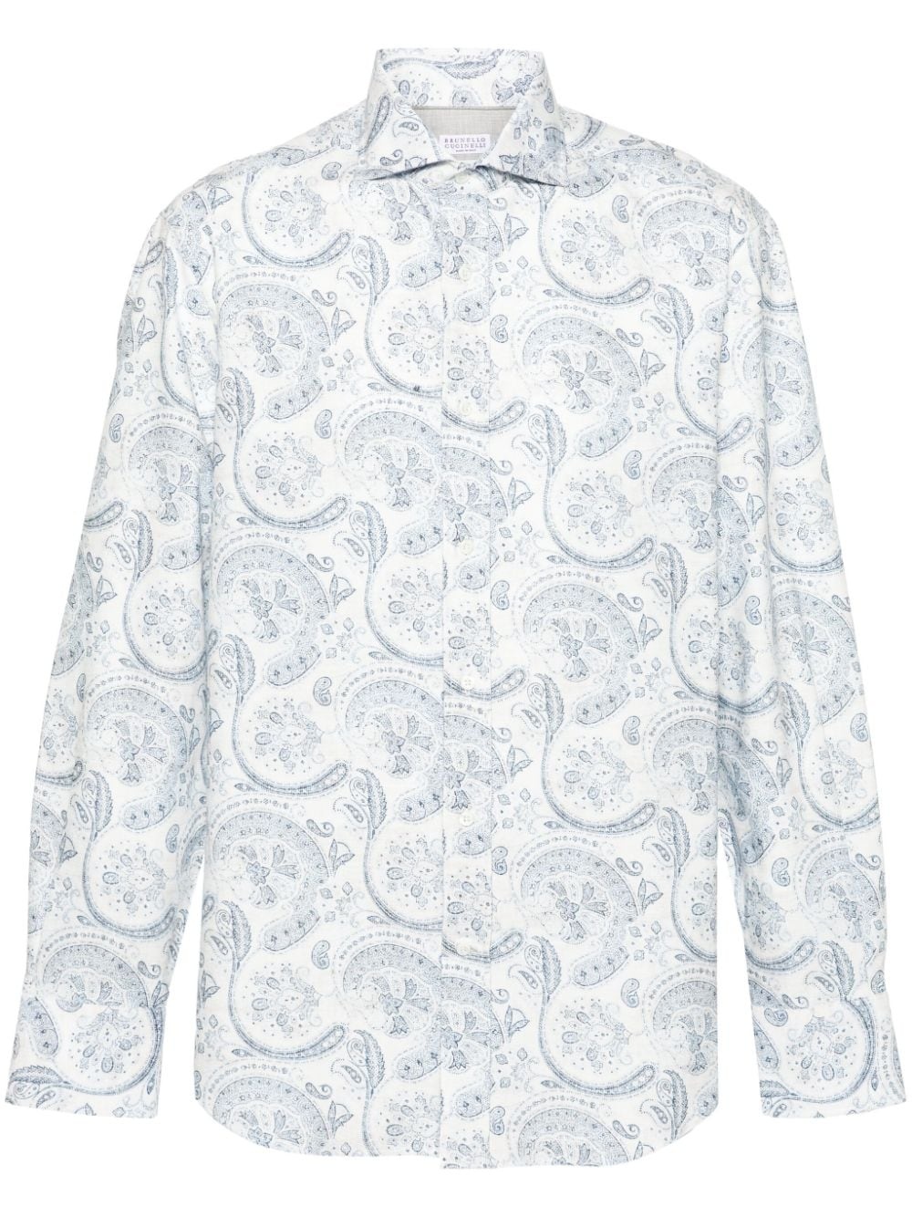 paisley-print cotton shirt - 1