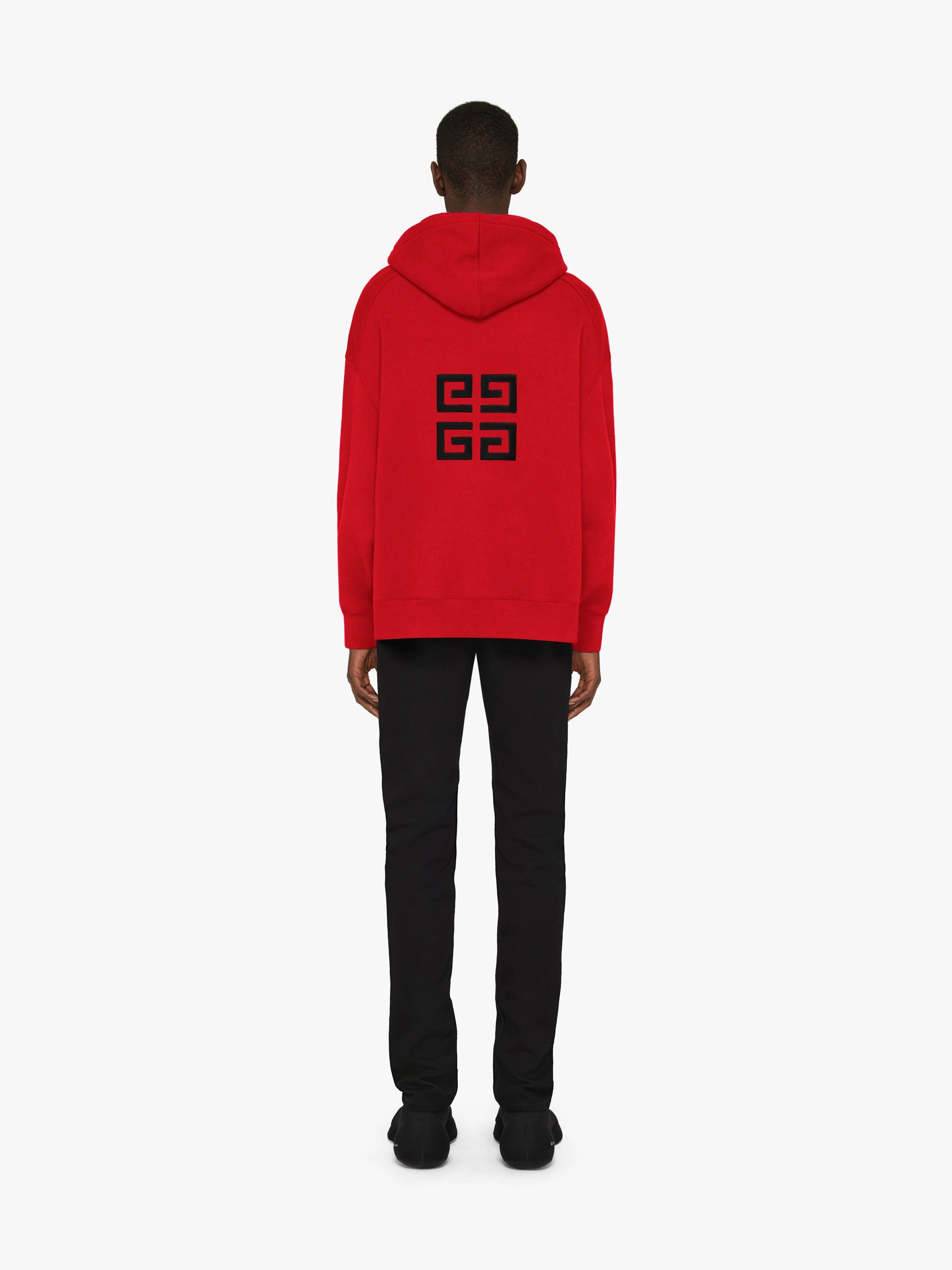 GIVENCHY 4G SLIM FIT HOODIE IN FLEECE - 4