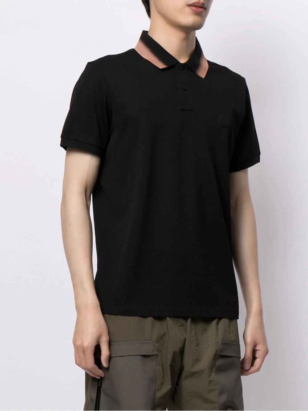 logo-patch polo shirt - 3