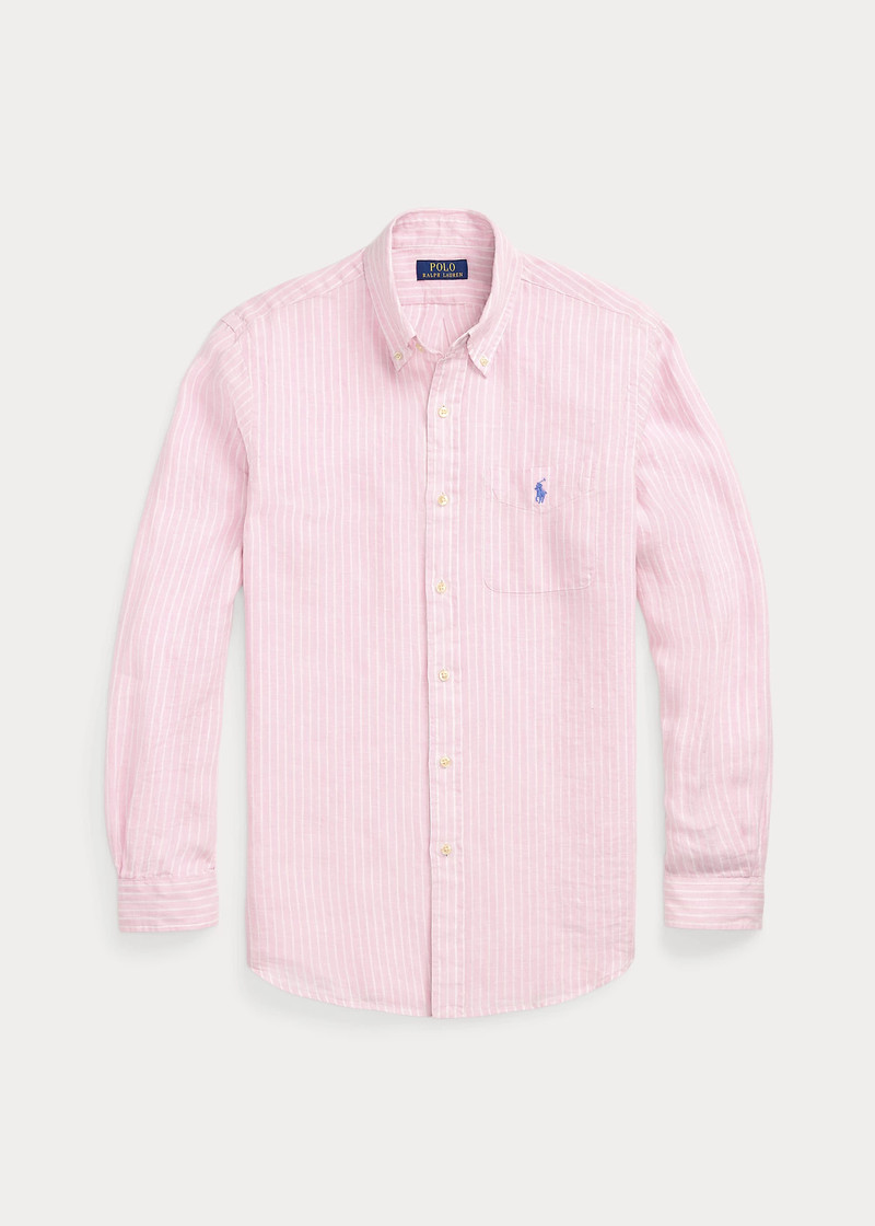 Classic Fit Striped Linen Shirt 1