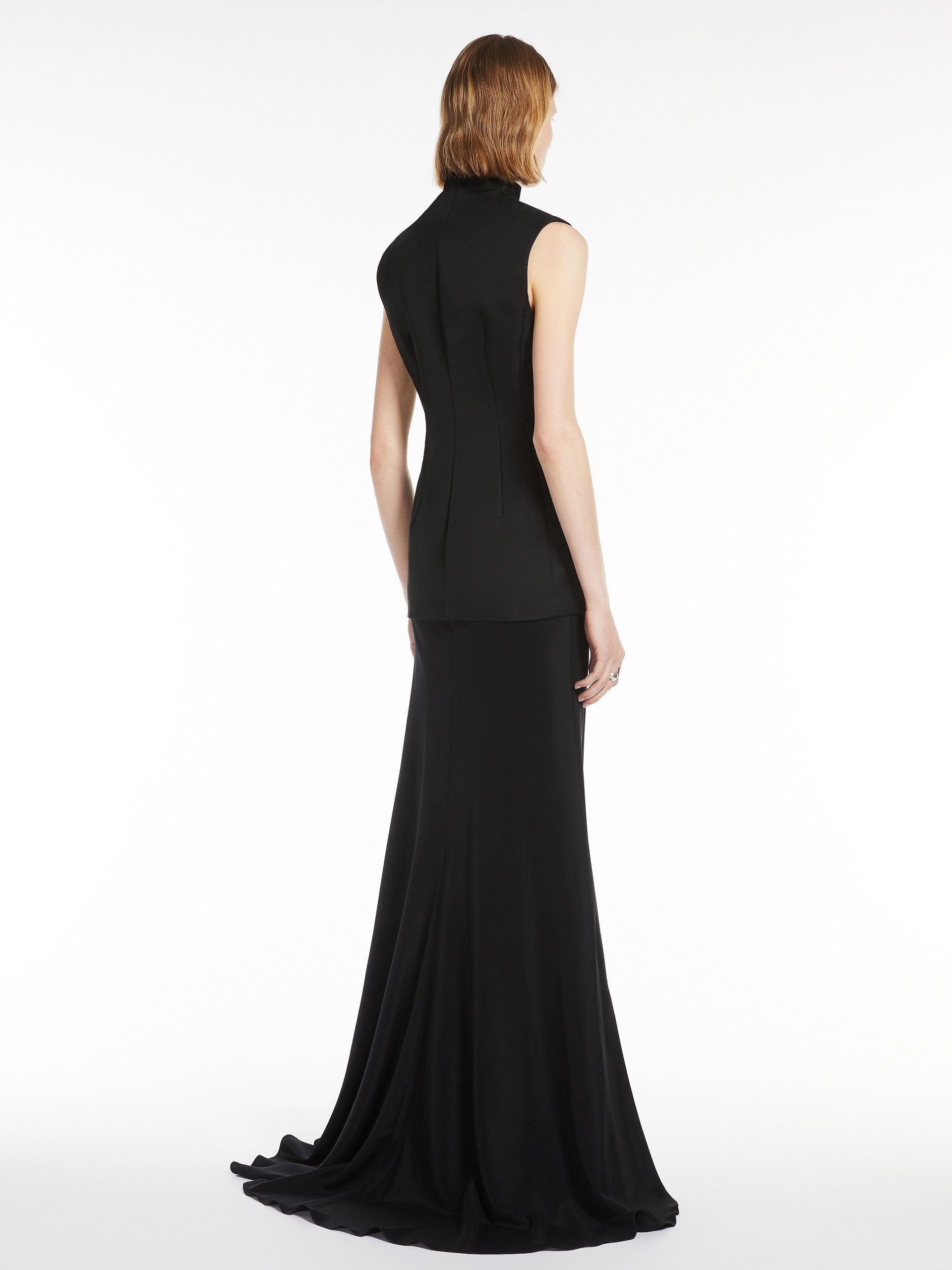 CILENO Long bi-material dress - 4