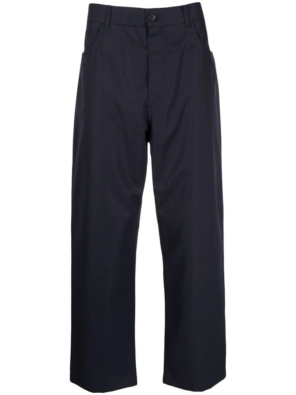 virgin wool wide-leg trousers - 1