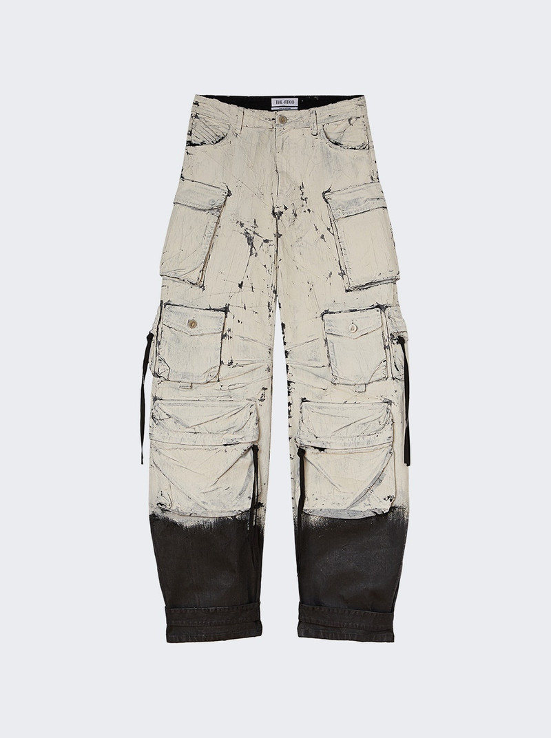 Fern painted wide-leg jeans - 1