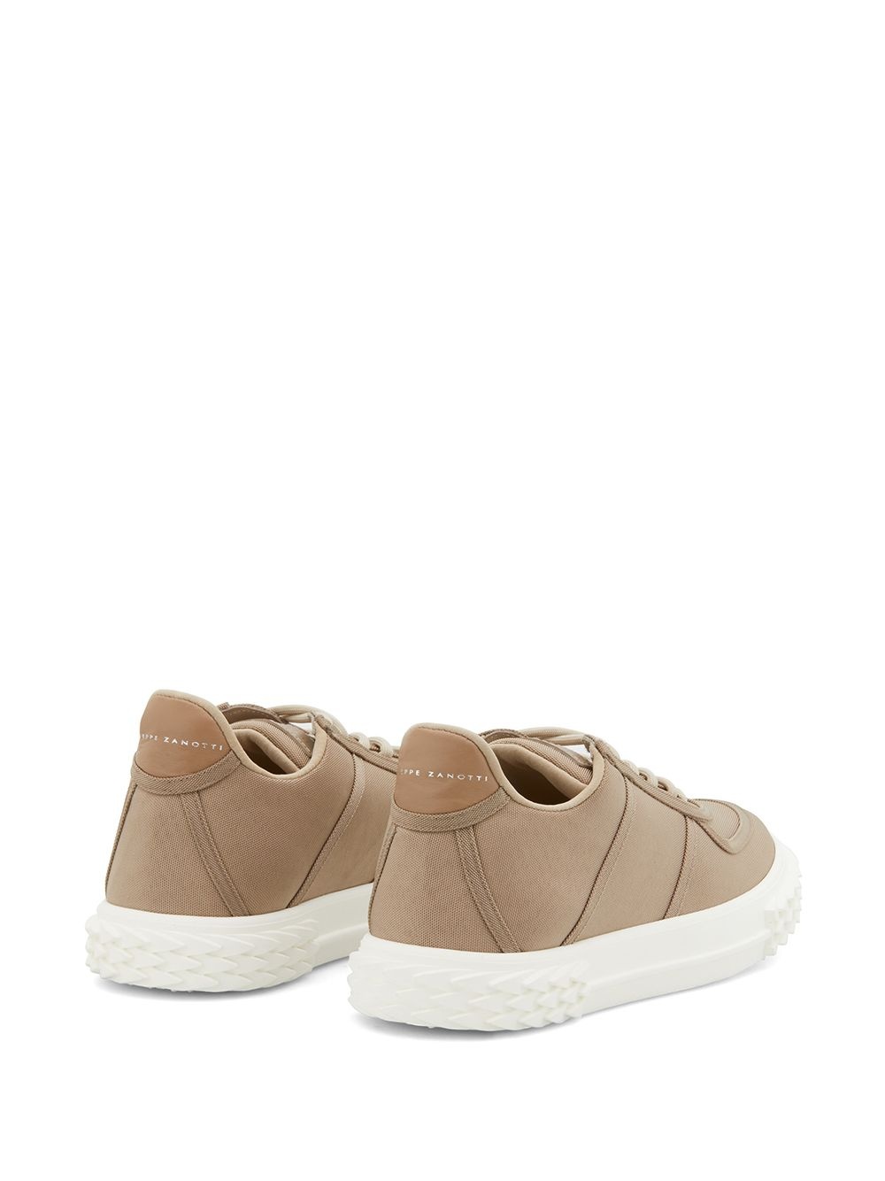 lace-up low top trainers - 3