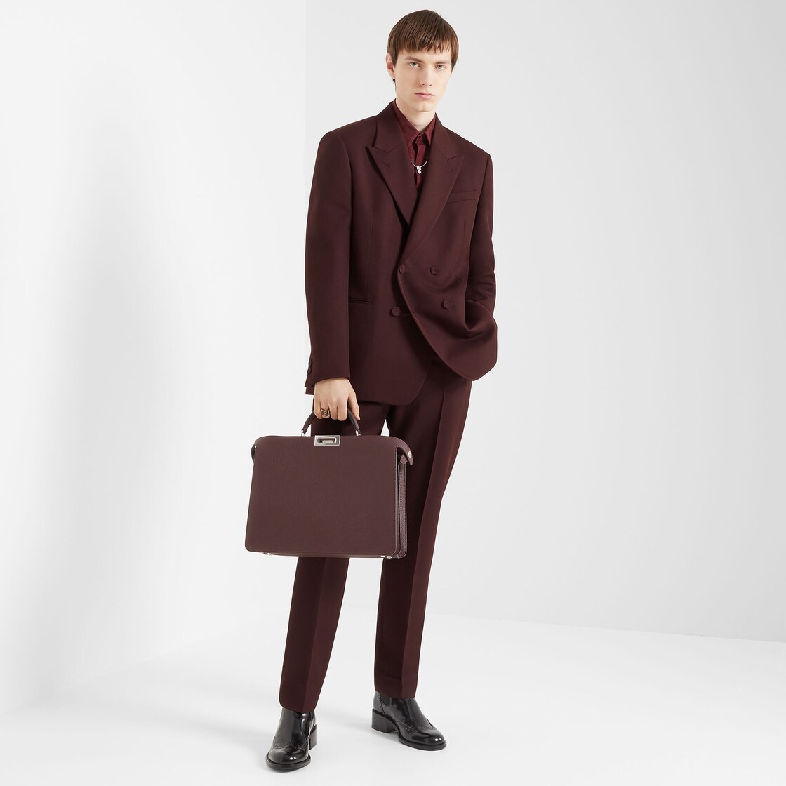 Burgundy wool pants - 4
