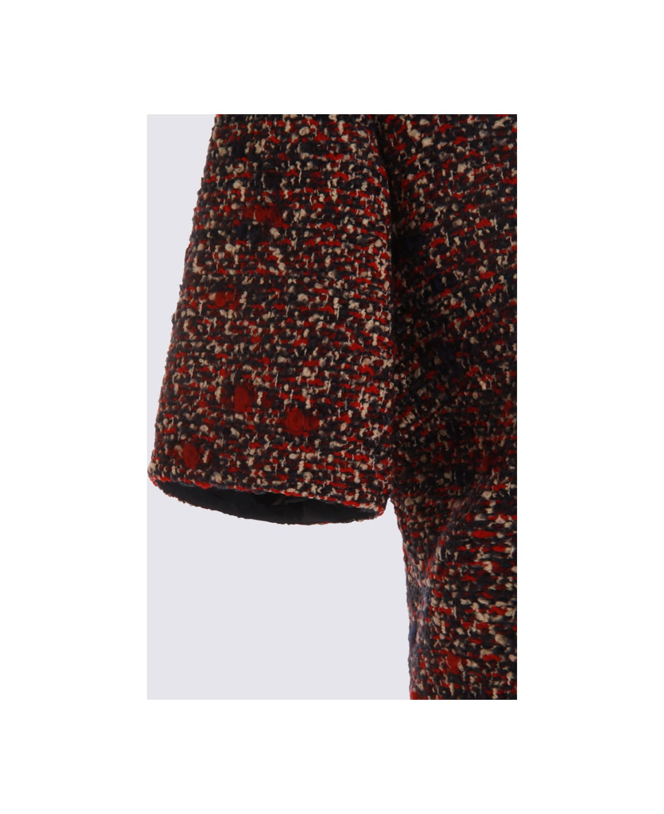 Blue And Red Wool Dress - 4
