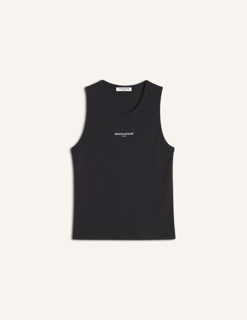 MAISON KITSUNE PARIS RIBBED TANK TOP 1