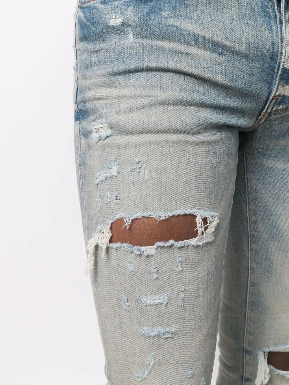 distressed skinny jeans - 5