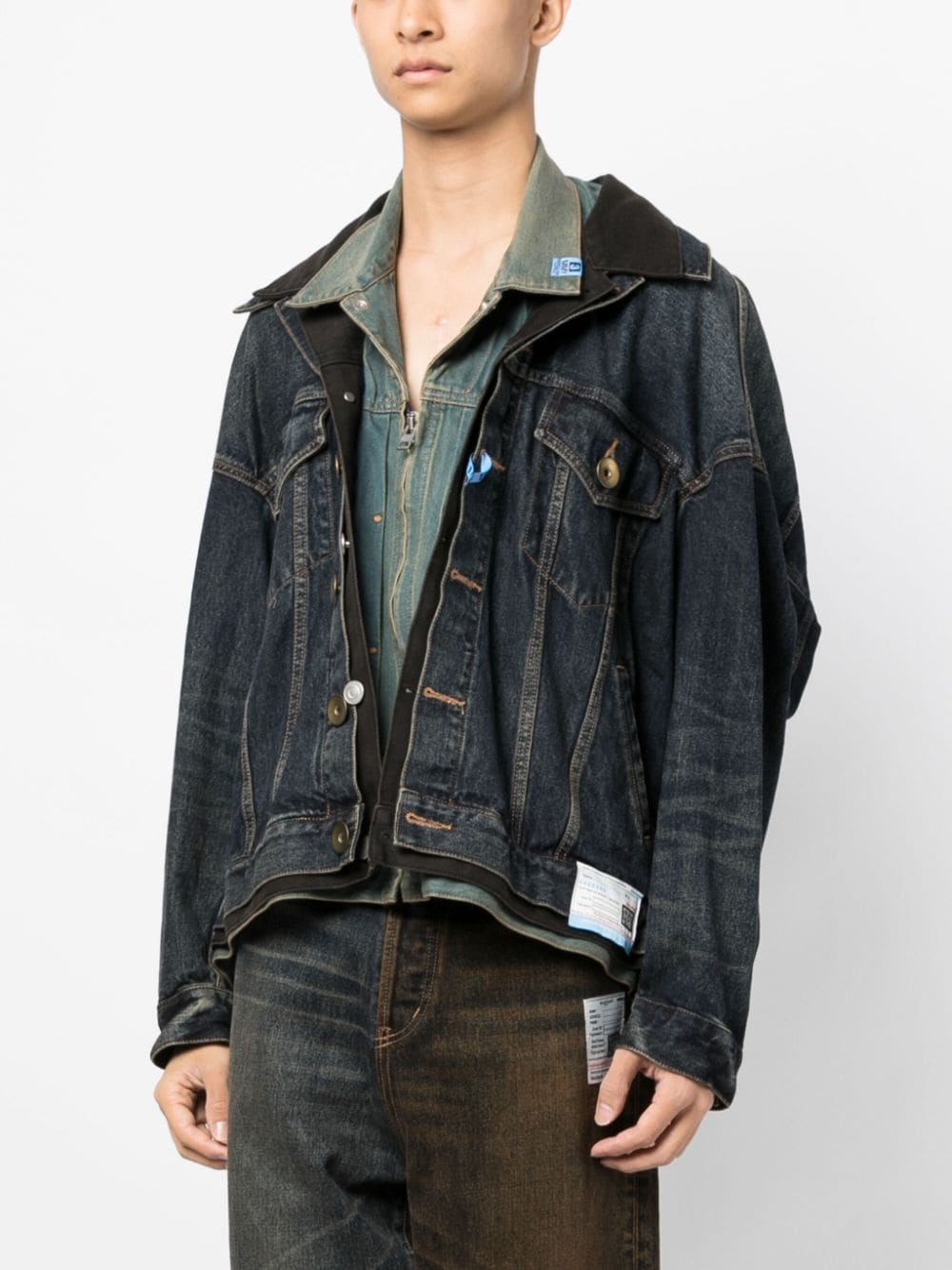 triple-layered denim jacket