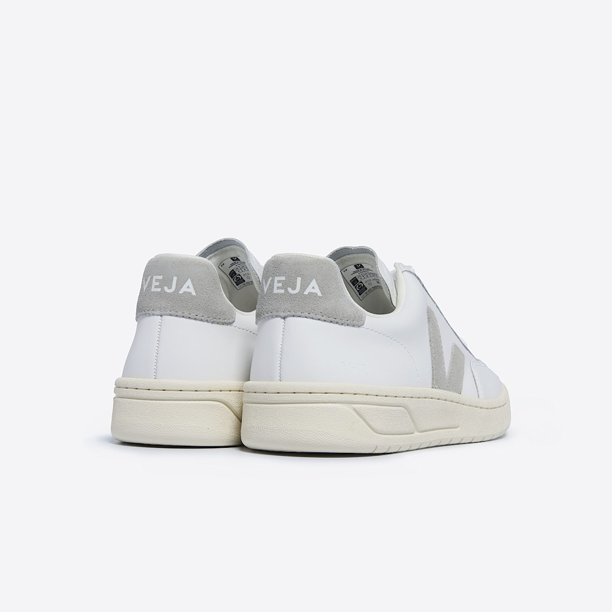 V-12 LEATHER WHITE LIGHT GREY - 3