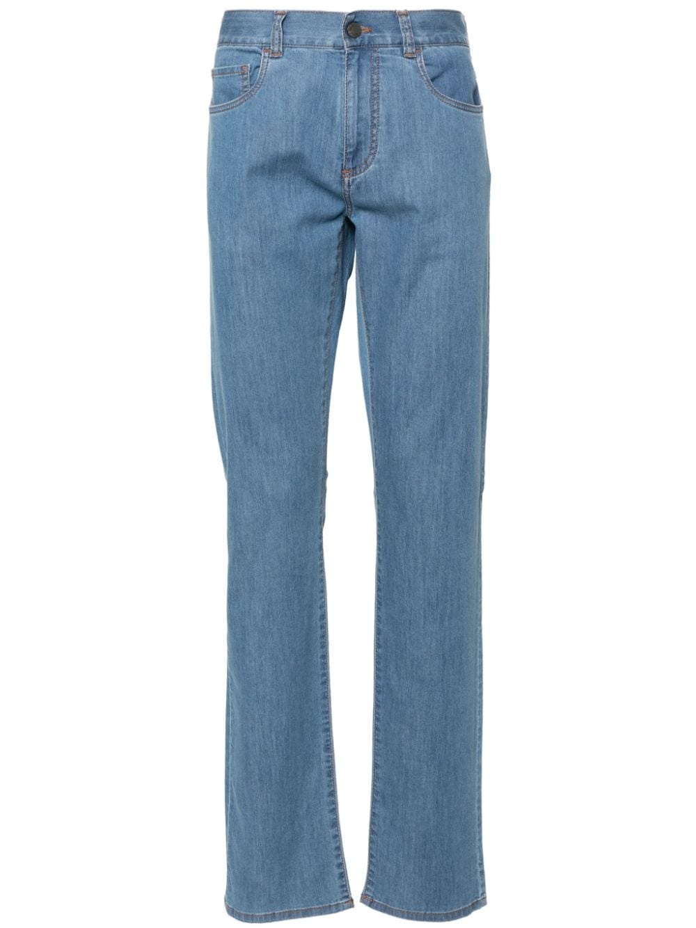 mid-rise slim-fit jeans - 1