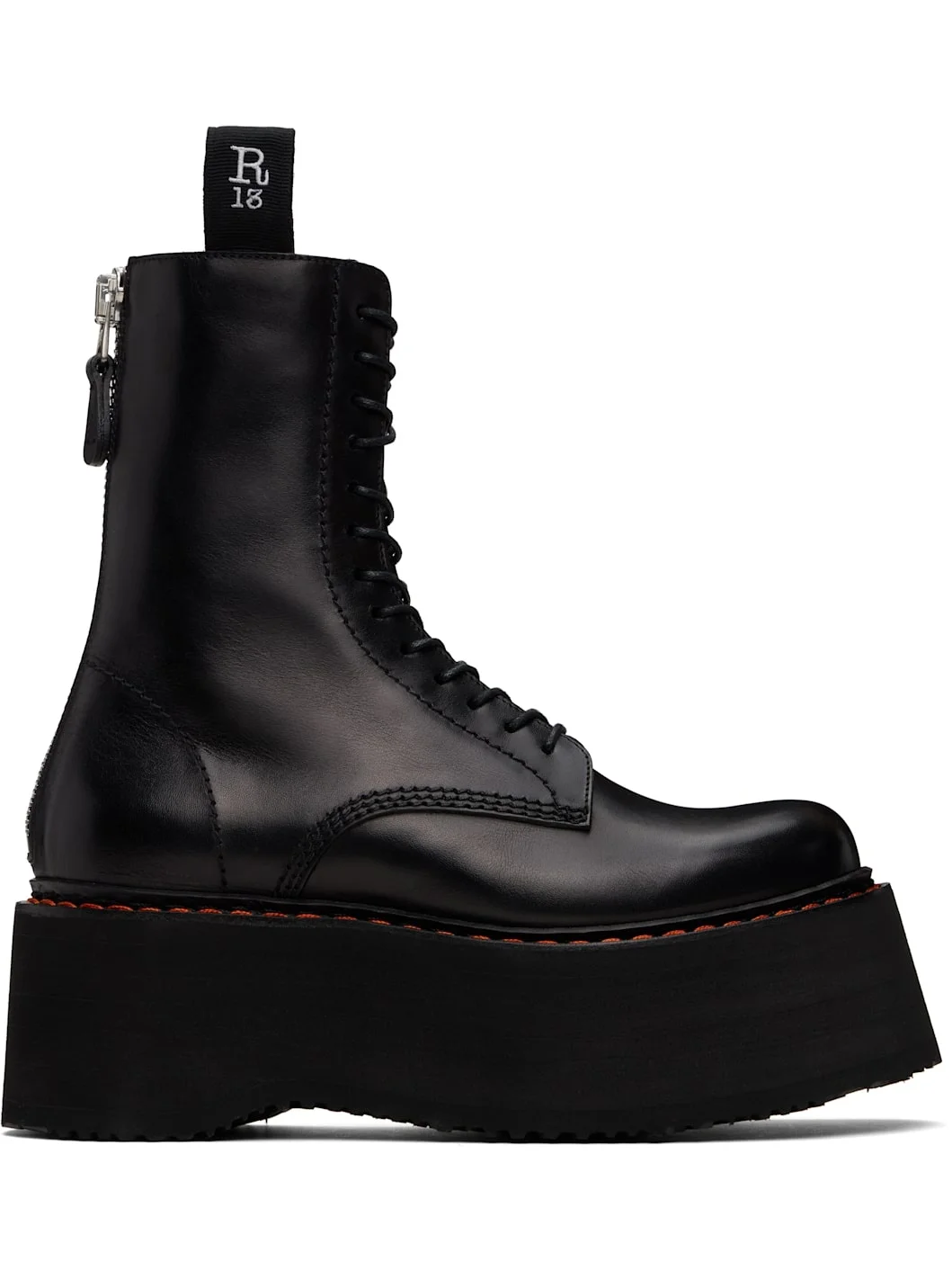 Black Double Stack Boots - 1