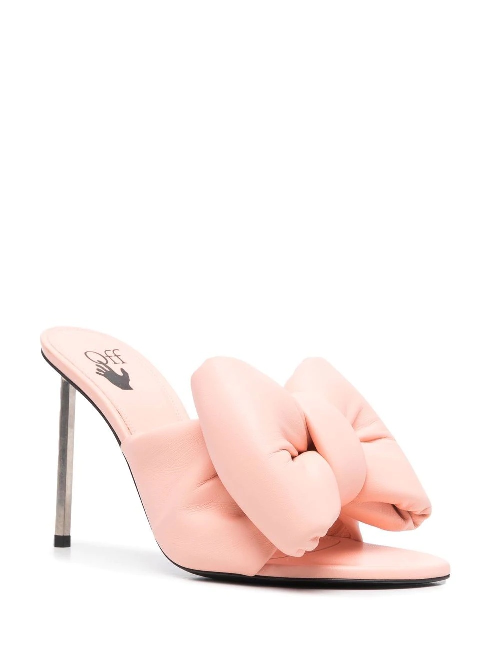 bow-detail padded mules - 2