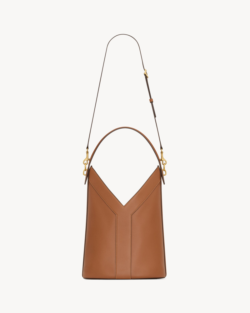 Y TOP-HANDLE BUCKET IN LEATHER 3