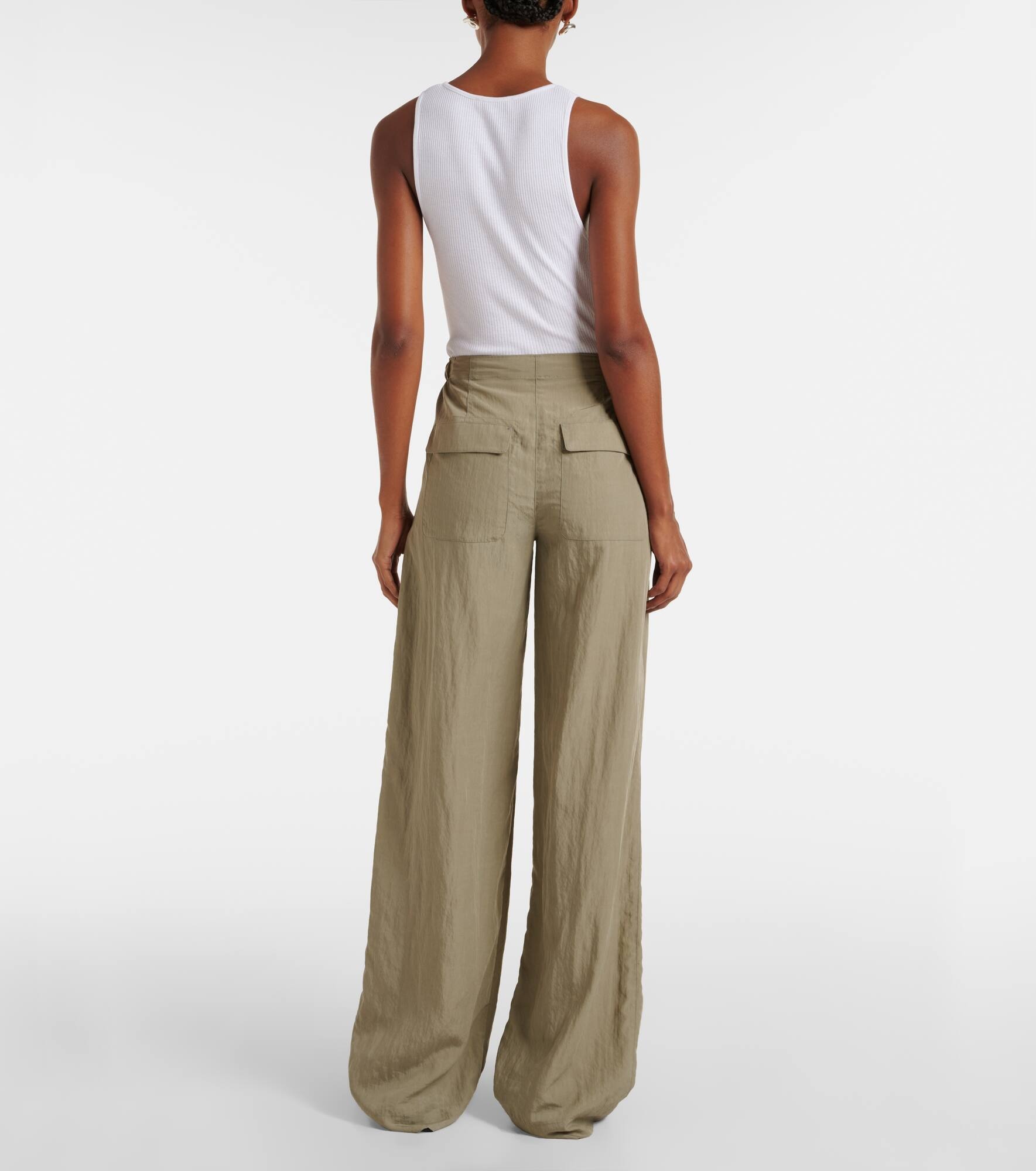 High-rise wide-leg pants - 3