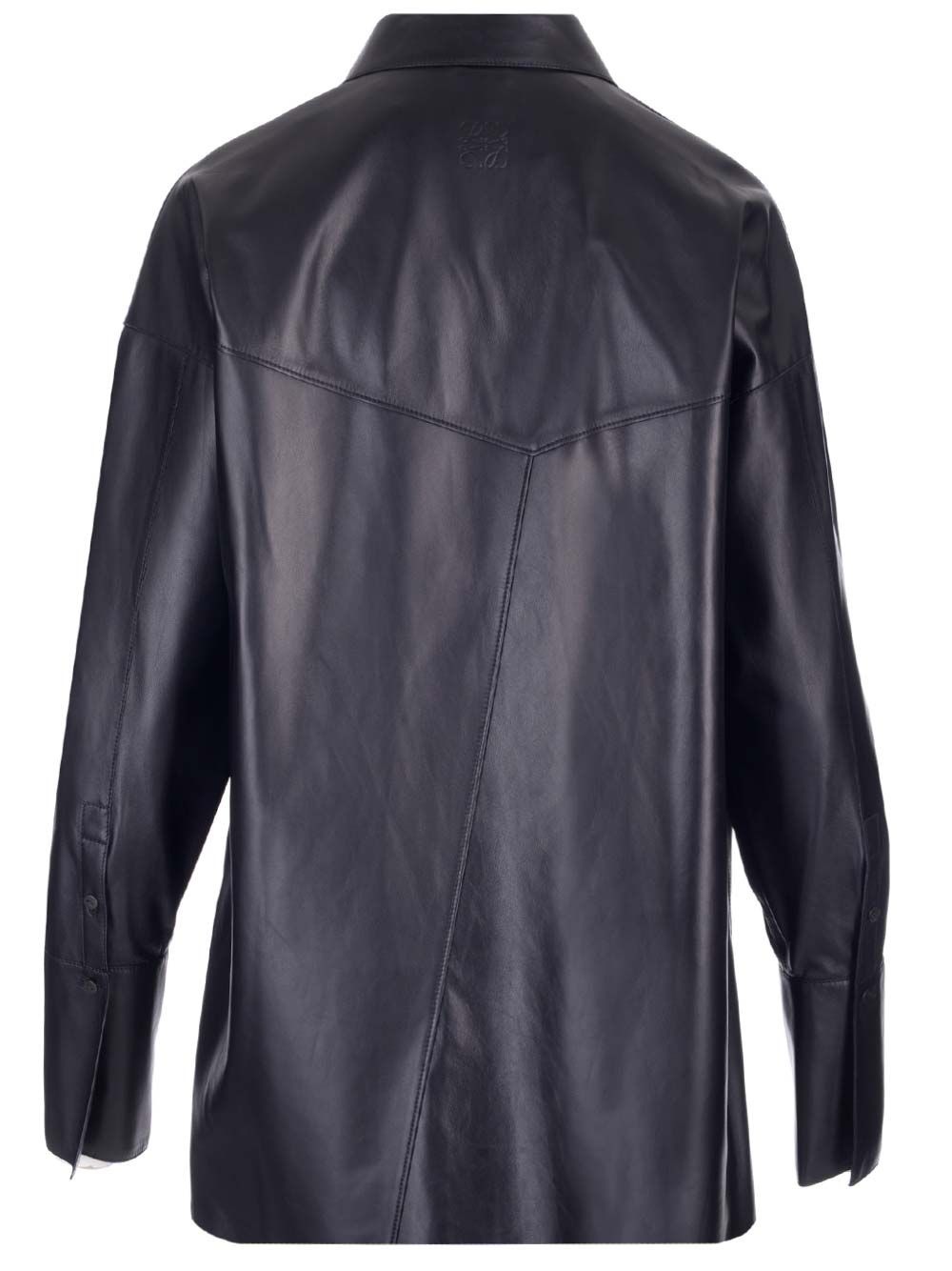Nappa Oversize Shirt Shirts Black - 2