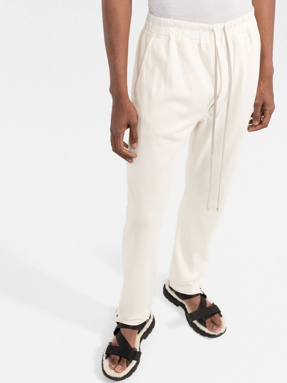 drawstring-waist track pants - 3