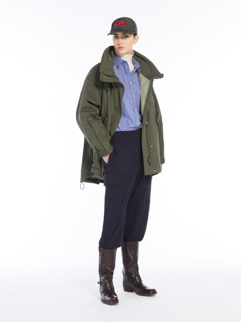 WEEKEND Max Mara OZIERI Reversible water-repellent fabric parka outlook