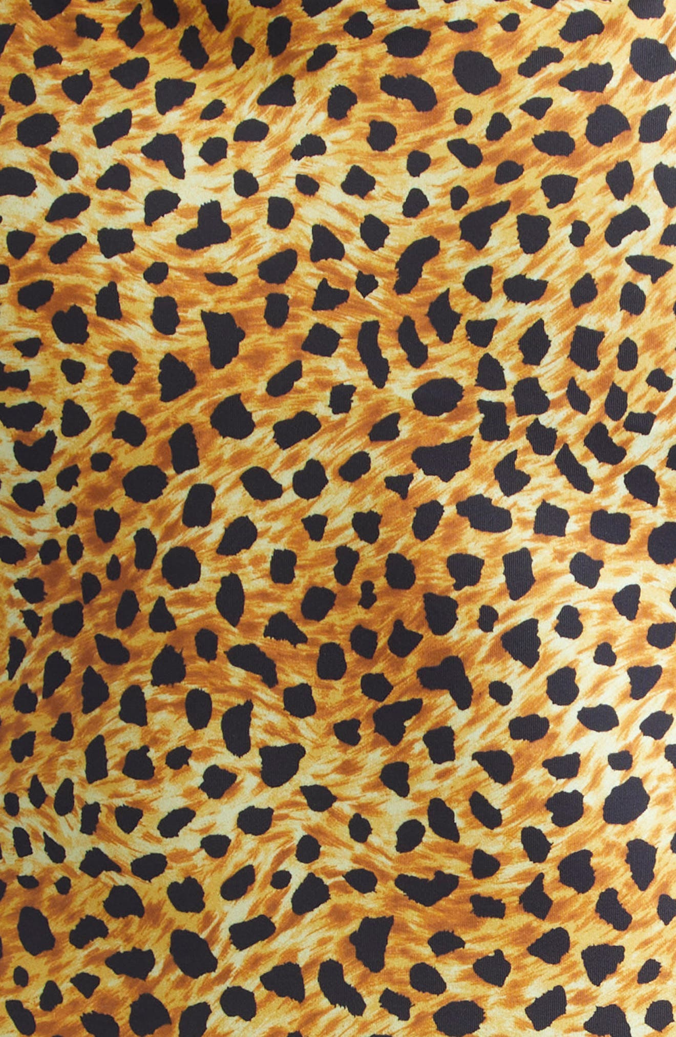 Versace Cheetah Print High Waist Bikini Bottoms in Neutral at Nordstrom - 5