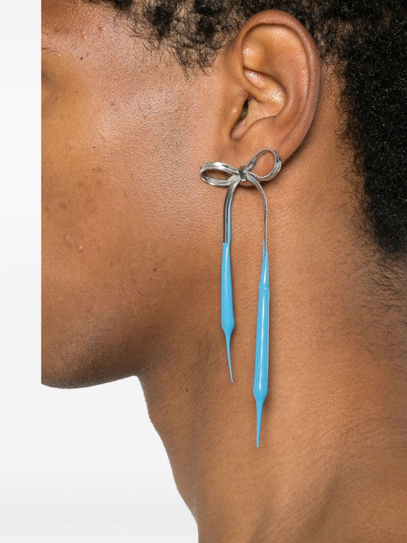 OTTOLINGER laced bow drop earrings outlook