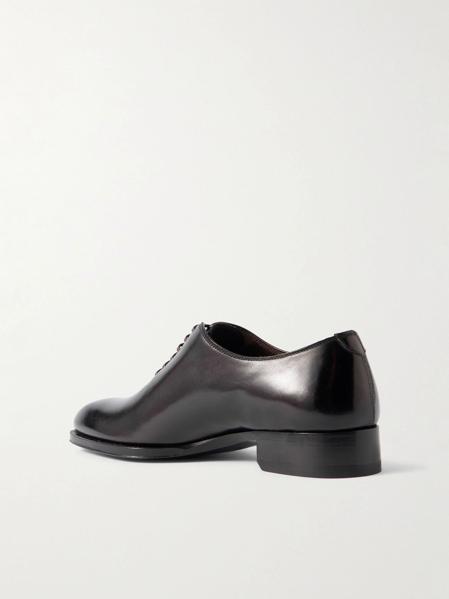 Elkan Leather Oxford Shoes Dark brown - 4