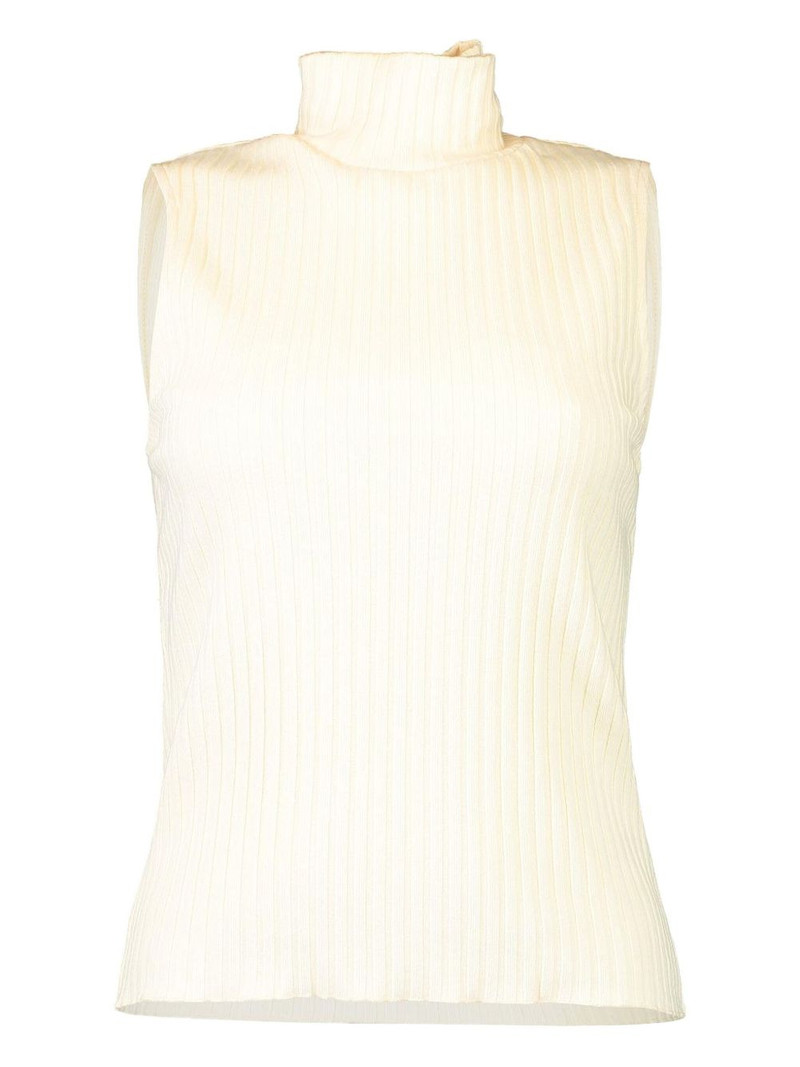 sleeveless turtleneck top 4