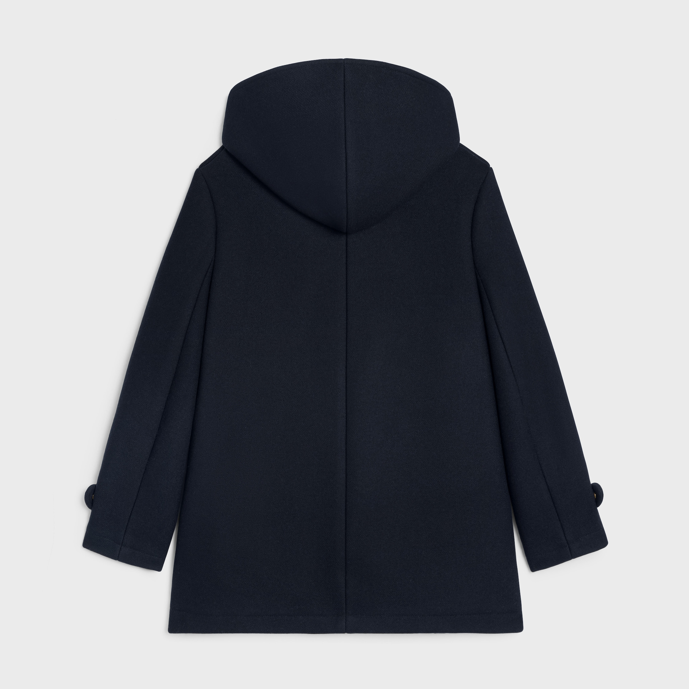 hooded Triomphe coat in wool felt - 2