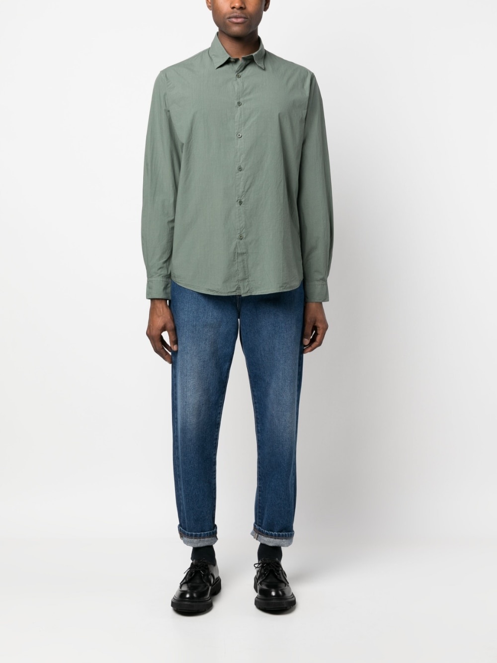 plain cotton shirt - 2
