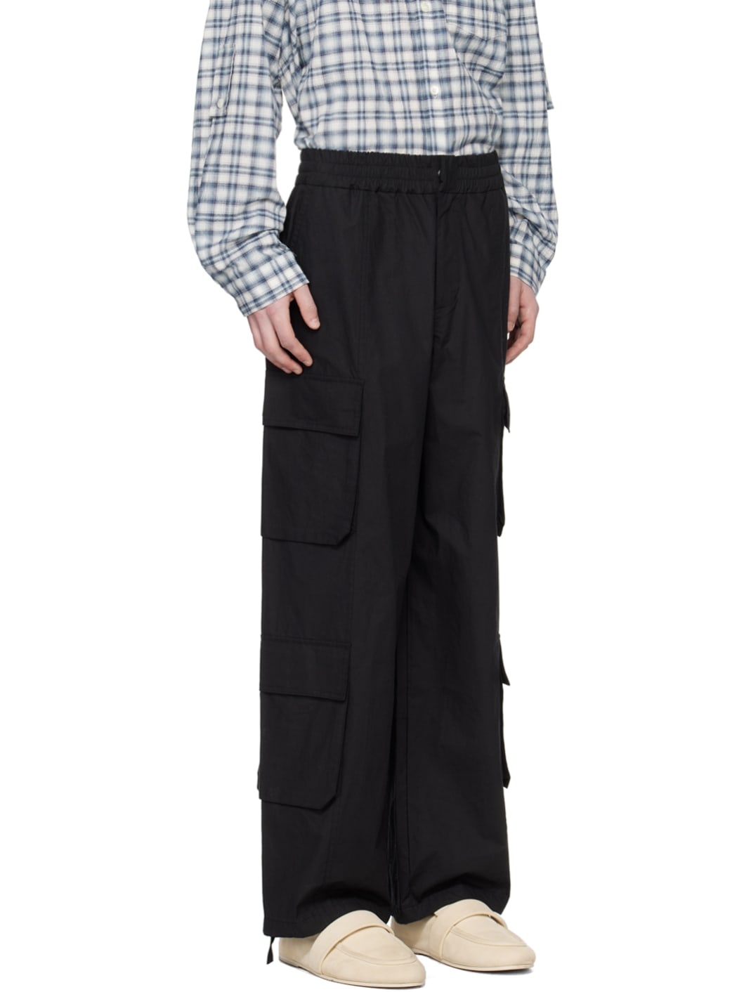 Black Utility Cargo Pants - 2