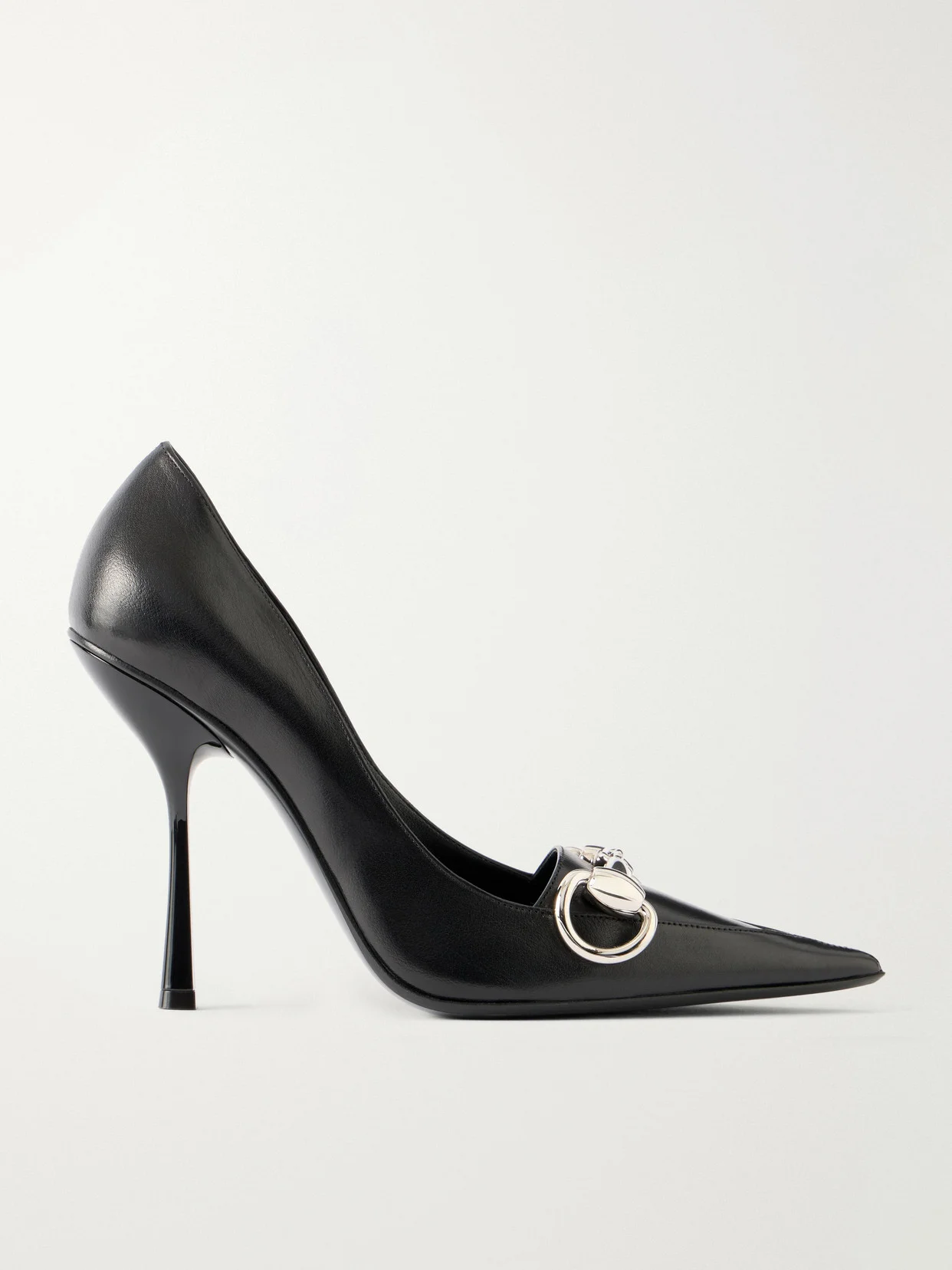 Boulevard Horsebit-embellished Leather Pumps - 1