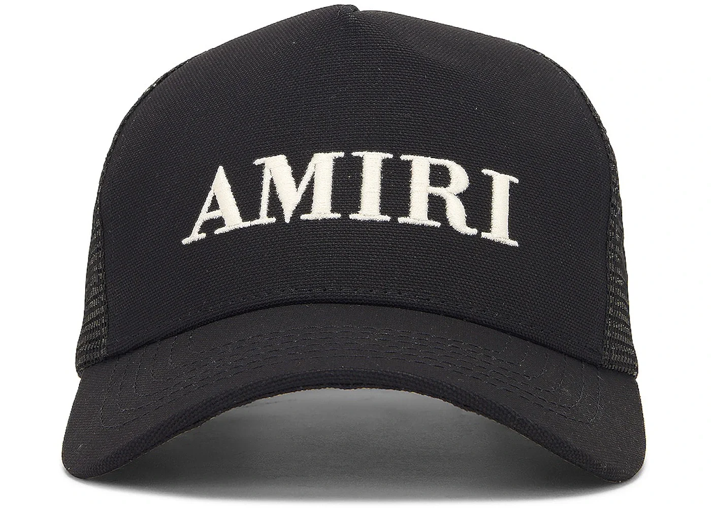 AMIRI Logo Trucker Cap Black/White - 1