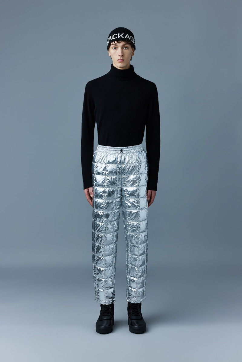 AERYN down metallic sweatpants 1