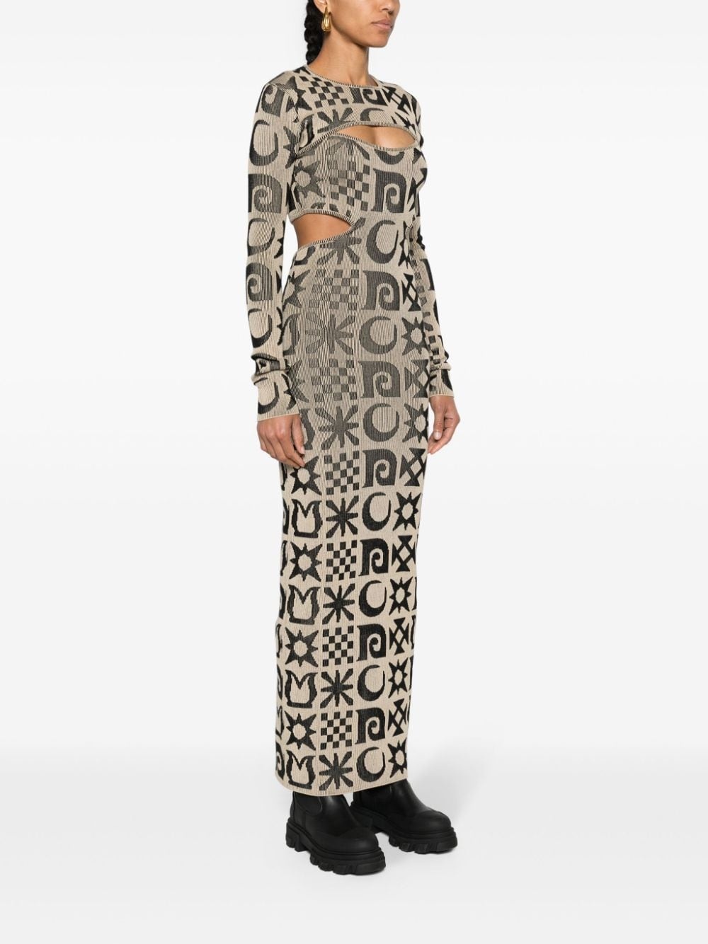 Onika jacquard midi dress - 3
