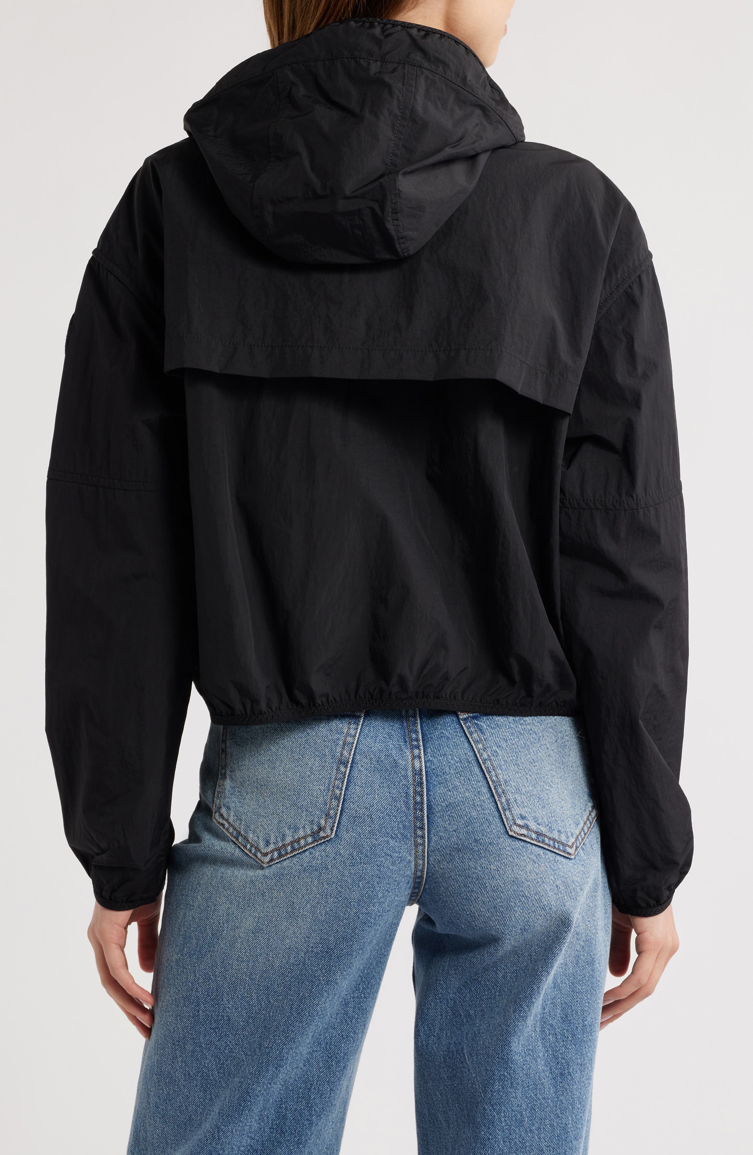 Canada Goose Sinclair Water Resistant Hooded Nylon Wind Jacket in Black at Nordstrom - 2