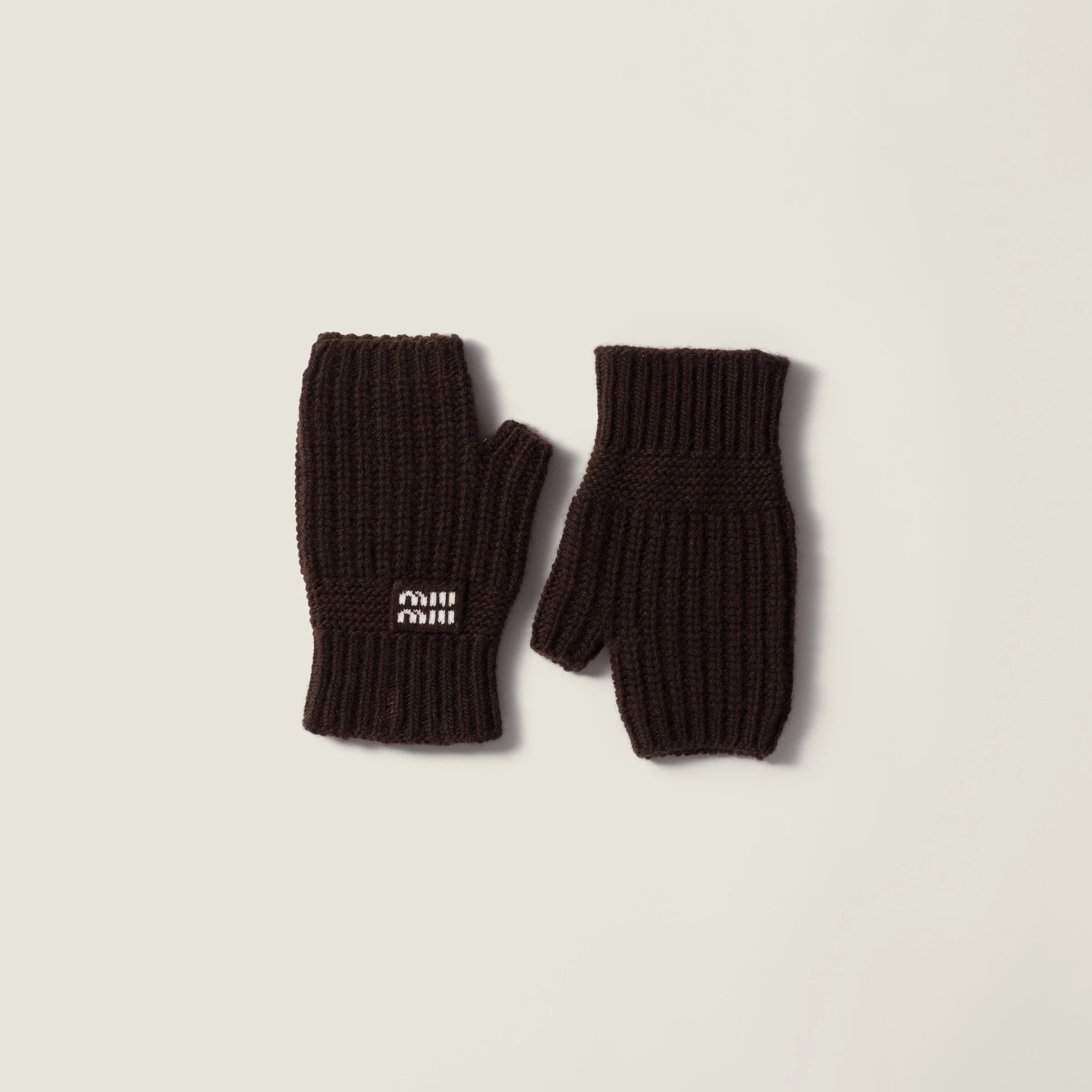 Wool and cashmere gloves - 1